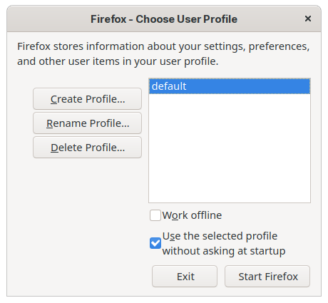 where to find firefox profile manager